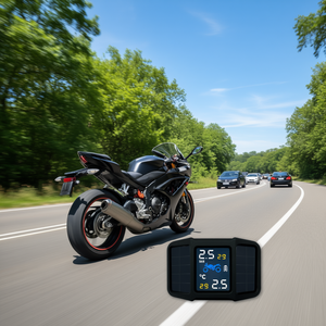 Sensor TPMS para Motocicleta PSC410+ 433.92mhz con Pantalla LCD y Energía Solar Integrada, Compatible con Harley Davidson - Product Image 2