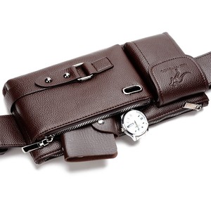 Midelunya <span class=keywords><strong>Sac</strong></span> Banane de Sport Nouveau pour Homme, <span class=keywords><strong>Sac</strong></span> Messager Multifonctionnel en PU pour Voyage en Plein Air, <span class=keywords><strong>Sac</strong></span> Ceinture <span class=keywords><strong>Équitation</strong></span> Homme - Product Image 5