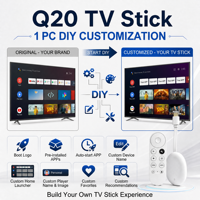 Clé TV Allwinner H618 Q20 Android 12 2 Go 16 Go 4K Double Wi-Fi 6 BT 5.0 GTV ATV AOSP Lecteur Multimédia Compact Dolby OEM ODM 1 pièce MOQ DIY