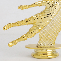 Superventas, trofeos de fútbol de premio personalizados, estatua de figura dorada de portero para partido de Fútbol GZ153