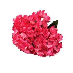 Bouquet d'hortensias artificiels à 5 têtes, fleurs en soie pour décoration de mariage et arrangement de salon - Product Image 5