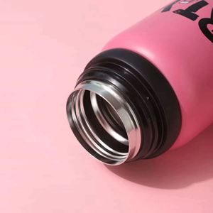 316 Stainless Steel Insulated Water Bottle Pop-Up Lid Portable Thermal Bottle <b>Large</b> Capacity Food Grade Travel Mug - Product Image 2