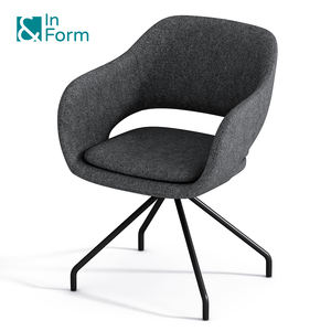 Reposabrazos de tela antidesgaste, patas de Metal fijas multiusos, diseñador de recepción, sala de espera, invitado, visitante, oficina, sillón de ocio - Product Image 5