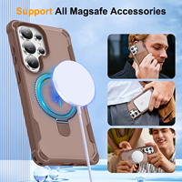 Funda Magnética para Samsung S26 Ultra con Soporte, Protección de Grado Militar, Funda Resistente para Samsung S25 Ultra S26 Plus