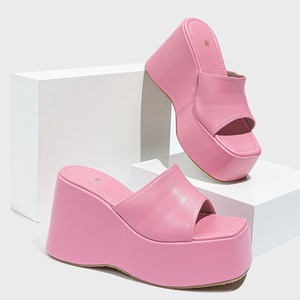 2024 Sandales et mules pour femmes à talons compensés et plateforme, mode estivale, à semelle épaisse - Product Image 1