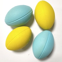 Ballon de football en mousse PU de 7 pouces, forme de ballon de rugby, ballon anti-stress en mousse pour enfants en polyuréthane