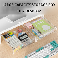 Accessoires de bureau support de moniteur support pour ordinateur portable en plastique rehausser le tiroir organisateur de bureau tiroir