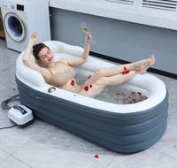 Baignoire gonflable adulte Blow Up pliable caractéristique Spa baignoire de douche de trempage