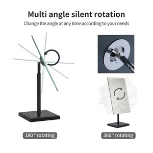 Nhà Sản Xuất Máy Tính Để Bàn Đứng Vanity Trang Điểm Mỹ Phẩm Không Khung Máy Tính Để Bàn Kính Màu Đen Gương - Product Image 3