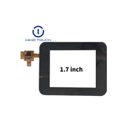 Écran tactile capacitif de 1,7 pouce FT5336, test de chute de balle de 130 g, verre non conducteur sans halogène pour IHM industrielle