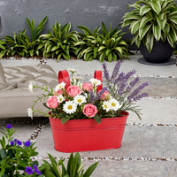 Poudre enduit fer moderne suspendu jardinière crochets Durable métal Pot de fleur maison jardin Patio intérieur mur décor