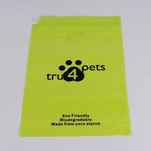 Custom Eco-Friendly Recyclable Dog Poop <b>Bags</b> Biodegradable Disposable Plastic <b>Compostable</b> Waste <b>Bags</b> for Pets Drawstring Design - Product Image 4
