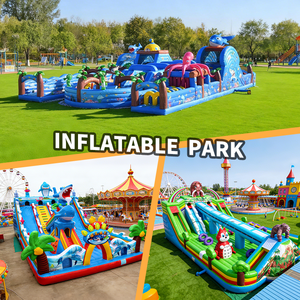 Château <span class=keywords><strong>gonflable</strong></span> extérieur vert pastel, combo <span class=keywords><strong>de</strong></span> <span class=keywords><strong>jeux</strong></span> gonflables, parc à thème <span class=keywords><strong>gonflable</strong></span> pour locations commerciales - Product Image 5