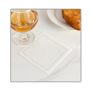 Servilletas de Cóctel Desechables Compostables Rojas, Servilletas de Cóctel de Algodón Blanco, Servilletas para Bebidas para Bar, Fiestas, Días Festivos, Bodas - Product Image 6
