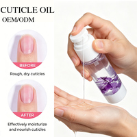 Huile pour cuticules ZRKGEL 50ML, traitement pour la croissance des ongles, formule hydratante et réparatrice, traitement professionnel pour ongles secs et gercés.