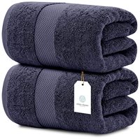 Serviettes de toilette blanches de luxe - Coton égyptien doux et moelleux |   Collection de serviettes de bain hautement absorbantes pour hôtel et spa