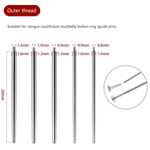 إبر ثقب من الفولاذ المقاوم للصدأ للبيع بالجملة ، إبر إدخال ملولبة ، إبر ثقب ، أدوات ثقب يمكن التخلص منها - Product Image 3