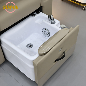 Sillón de Pedicura para Salón de Belleza Siman, con Bañera de <span class=keywords><strong>Hidromasaje</strong></span> Profesional, Respaldo Ajustable, para Salón de Belleza - Product Image 6