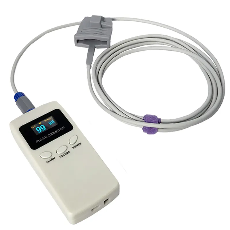 Y tế OLED hiển thị Fingertip Pulse đo Oxy Cầm Tay Cảm biến SpO2 cầm tay Pulse đo oxy với chỉ số sức mạnh chức năng