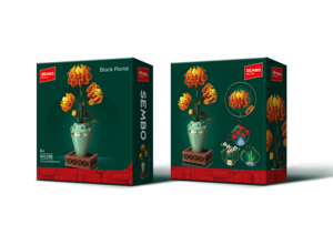 Ensemble de blocs de construction DIY unisexe de 254 pièces, modèle MOC Chrysanthème Anime, briques de décoration pour la <span class=keywords><strong>maison</strong></span>, pour les enfants de 8 à 13 ans et 14 ans et plus - Product Image 2