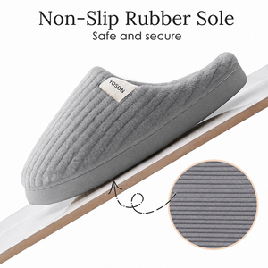 Pantuflas de <span class=keywords><strong>Casa</strong></span> para Hombre y <span class=keywords><strong>Mujer</strong></span> al por Mayor, Otoño Invierno, Logotipo Personalizado, Antideslizantes, Suela de Goma TPR, Pantuflas Suaves para el Hogar - Product Image 3