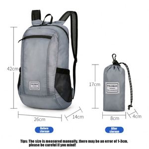 Sac à dos de randonnée pliable et portable pour le plein air, résistant à l'eau, avec logo personnalisé, vente en gros - Product Image 5