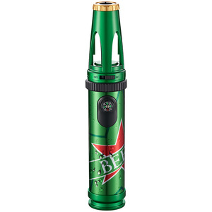 Beer Bottle Flamethrower Green Metal Windproof Multi Use Outdoor <b>Camping</b> Lighter With Compass And Bottle Opener - Product Image 2