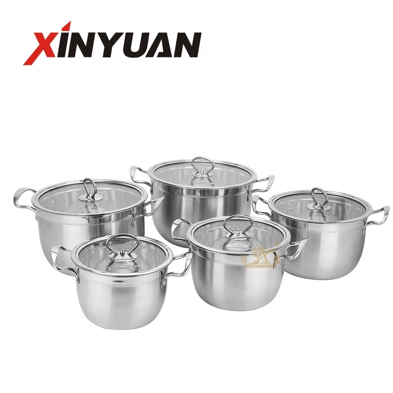 Top Grade Large Modern Stainless Steel Commercial Soup & Stock Pots with Pot Cover Mirror Polish · image 2