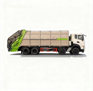 Camion compacteur de déchets stable de 38 m³ à chargement par le sol, 8x4, transmission manuelle, moteur diesel, système de compression entièrement hermétique - Product Image 6