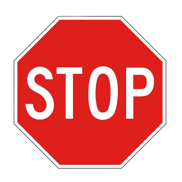 Round Square Rectangle Stop Go Signs Guide Rail Aluminum Solar Safety Signs Custom Street Sign with High Reflective Effect
