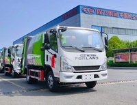 Camion compacteur à chargement arrière Foton 4x2 |   Camion de transport de déchets compact diesel de 5 m3 avec système de levage