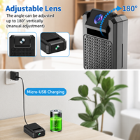 Mini caméra de surveillance HD 1080P avec capteur CMOS, vision nocturne, détection de mouvement, Wi-Fi et H.264 pour la sécurité domestique