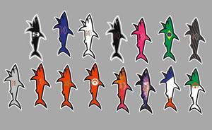 สติกเกอร์ PVC ลายฉลาม 3 มิติ แบบกำหนดเอง กันน้ำ ตกแต่งการ์ตูน ขายส่ง สติกเกอร์ฉลาม - Product Image 4