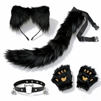 Nouveau Masque de Renard Chinois de Studio Halloween Strange Tales, Demi-Masque de Masquerade, Visage de Renard Spirituel, Visage de Chat, Accessoire Queue de Renard pour Hommes