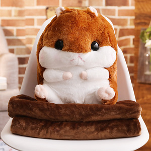 Nuevo Diseño 3 en 1, Almohada de Peluche de Animales, Manta de Peluche Personalizada, Muñecos de Peluche, Almohada de Peluche Personalizada, Almohada de Hámster de Peluche - Product Image 4