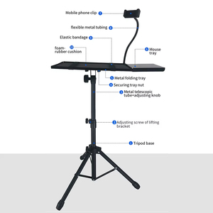 Bandeja plegable portátil para <span class=keywords><strong>proyector</strong></span>, soporte de trípode, soporte de altura ajustable, soportes de <span class=keywords><strong>pantalla</strong></span> de 60-100 pulgadas para <span class=keywords><strong>proyector</strong></span> Beamer - Product Image 4