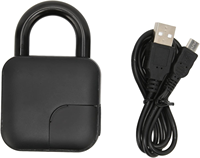 VIANS Smart Tuya APP Sans Clé Biométrique Électronique USB Porte Casier Bagages Sécurité Compatible Empreinte Digitale Cadenas