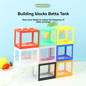 Mini Mini bloc de construction seau aquarium en plastique pour poissons - Product Image 3