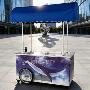 Chariot de glaces remorquable à roulettes pour camion, chariot alimentaire en métal résistant à la rouille pour restauration rapide - Product Image 3