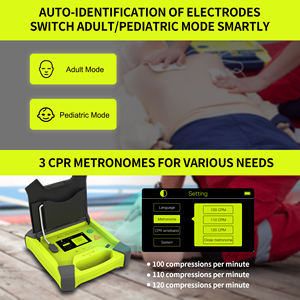 Rechargeable XFT-120G AED Trainer CPR Training WIth Multi-language First Aid Teaching Device Cpr Machine Defib - Product Image 3