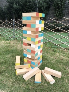 <span class=keywords><strong>Jeu</strong></span> de jardin <span class=keywords><strong>en</strong></span> <span class=keywords><strong>bois</strong></span>, <span class=keywords><strong>tour</strong></span> à empiler, blocs de construction éducatifs personnalisés, <span class=keywords><strong>jeu</strong></span> de couleurs, jouets et jeux d'extérieur - Product Image 5