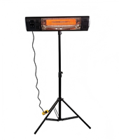 Support trépied pliable et réglable pour chauffage infrarouge portable d'extérieur