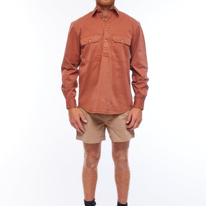 Chemises <span class=keywords><strong>de</strong></span> <span class=keywords><strong>travail</strong></span> décontractées haute visibilité pour hommes, logo personnalisé, orange et noir, 100% coton respirant, manches longues, vêtements <span class=keywords><strong>de</strong></span> <span class=keywords><strong>travail</strong></span> - Product Image 3