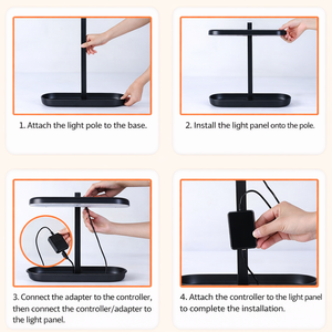 Jardinière d'intérieur <span class=keywords><strong>avec</strong></span> éclairage LED à spectre complet, contrôleur double mode, système intelligent de culture de plantes <span class=keywords><strong>avec</strong></span> réservoir d'eau - Product Image 4