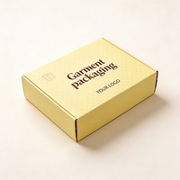 Boîte d'expédition en carton ondulé avec logo personnalisé, finition mate, pour vêtements, pliable, écologique, pour emballage cadeau de t-shirts