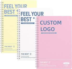 Custom Logo Printable Coil Lock Spiral <b>Notebook</b> - Bulk School Office Stationery <b>Set</b> for Promotional Giveaway - Product Image 1