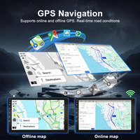 Autoradio universel 9 pouces 2DIN avec CarPlay sans fil, Android Auto, navigation GPS, commande au volant, caméra de recul, lecteur multimédia