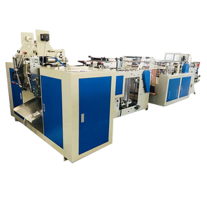 Two lines hot cutting Plastic bag making machine Price shopping bag machine Automatic garbage bag making machine
