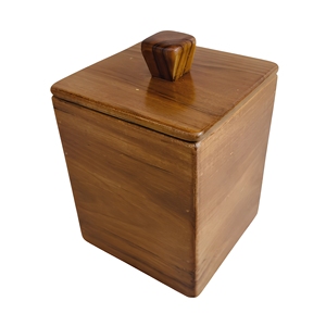Natural Wood 250mL Classic Design Durable Eco-Friendly <b>Storage</b> <b>Jar</b> <b>for</b> Snacks Candy Nuts Dry Fruits <b>Kitchen</b> Use AZ ENTERPRISES - Product Image 1