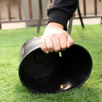 Pot de fleurs en plastique noir ZEWO pas cher pour serre, pépinière, jardin, semis/fleurs, modèle mobile et super résistant Zw888